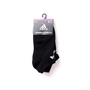 adidas Women's Superlite Black/Grey 6 pair Socks
